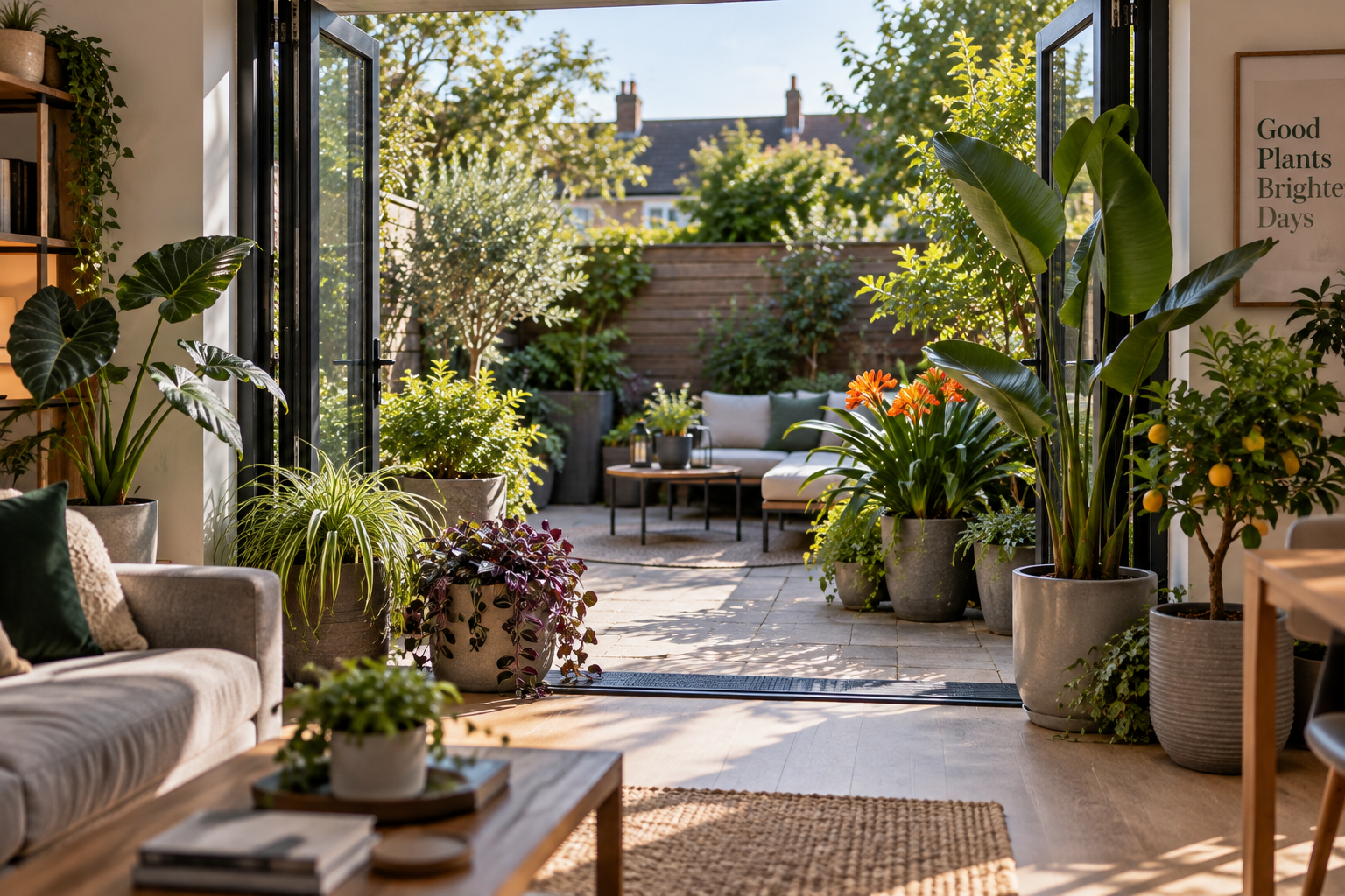 Image of living room looking out to the garden